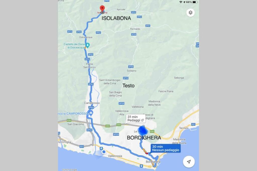Alloggio Per Vacanze A Isolabona 外观 照片